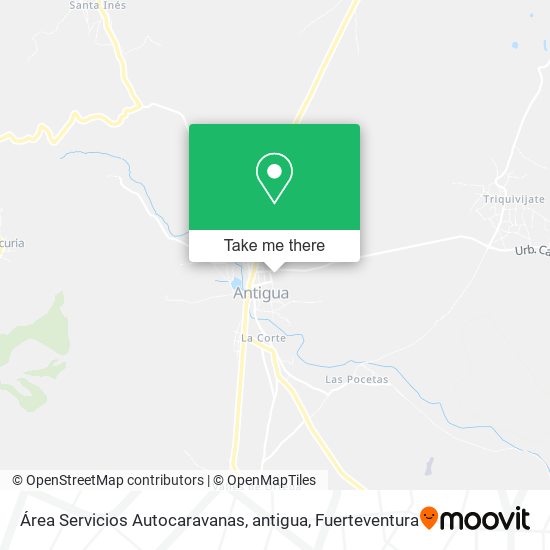 Área Servicios Autocaravanas, antigua map