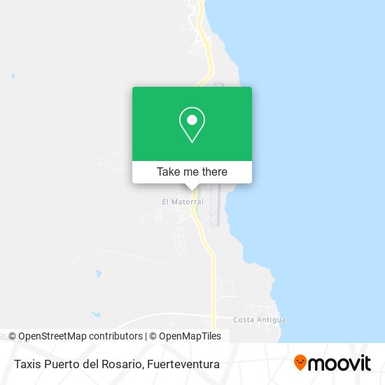 Taxis Puerto del Rosario map