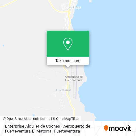 Enterprise Alquiler de Coches - Aeropuerto de Fuerteventura-El Matorral map