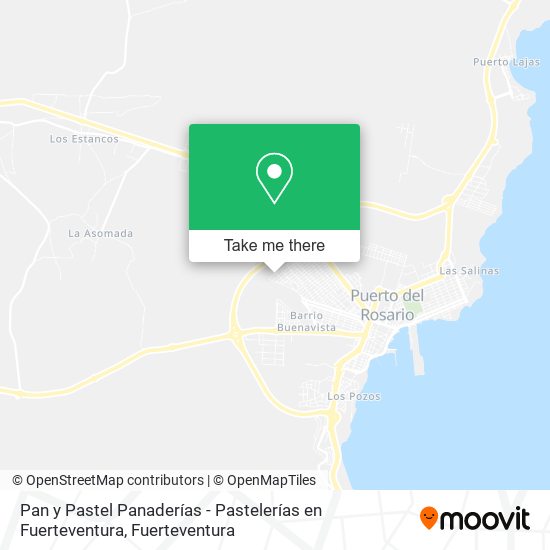 Pan y Pastel Panaderías - Pastelerías en Fuerteventura map