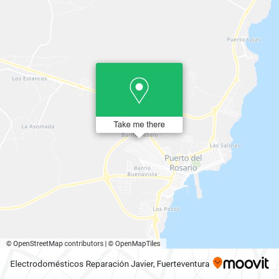 Electrodomésticos Reparación Javier map