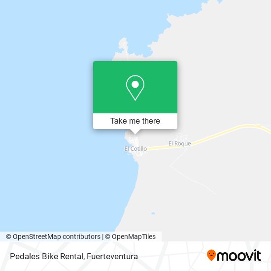 Pedales Bike Rental map