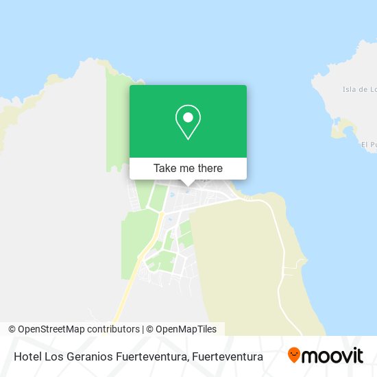 Hotel Los Geranios Fuerteventura map