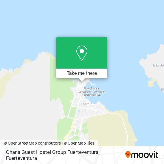 Ohana Guest Hostel Group Fuerteventura map