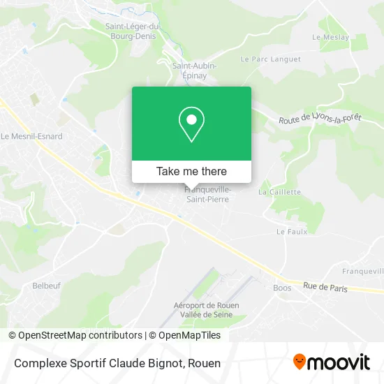 Mapa Complexe Sportif Claude Bignot