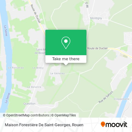 Mapa Maison Forestière De Saint-Georges