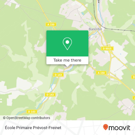 Mapa École Primaire Prévost-Freinet