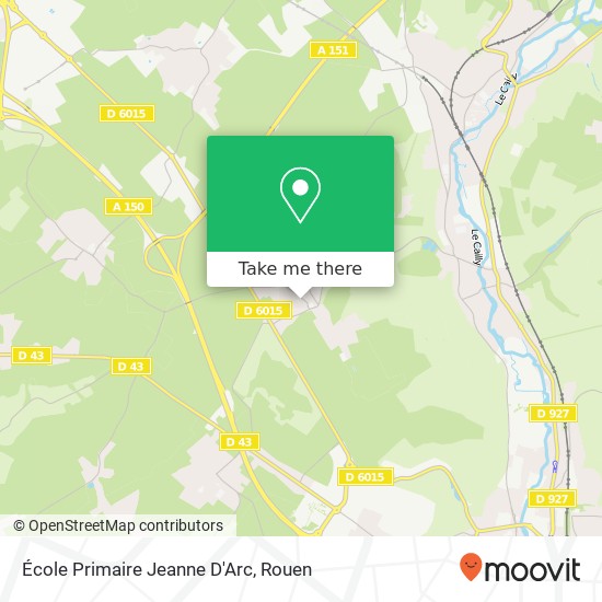 Mapa École Primaire Jeanne D'Arc