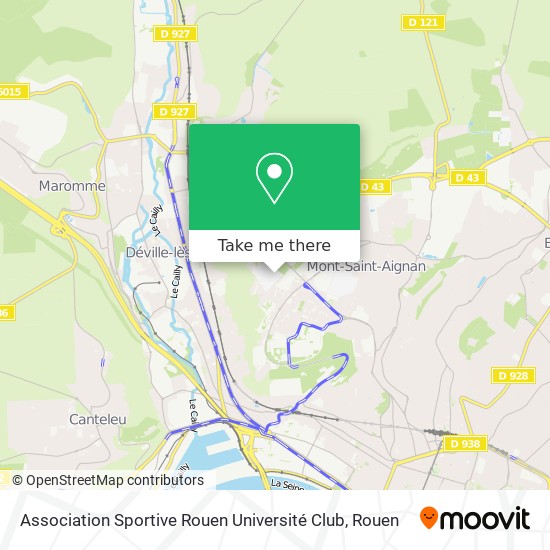 Association Sportive Rouen Université Club map