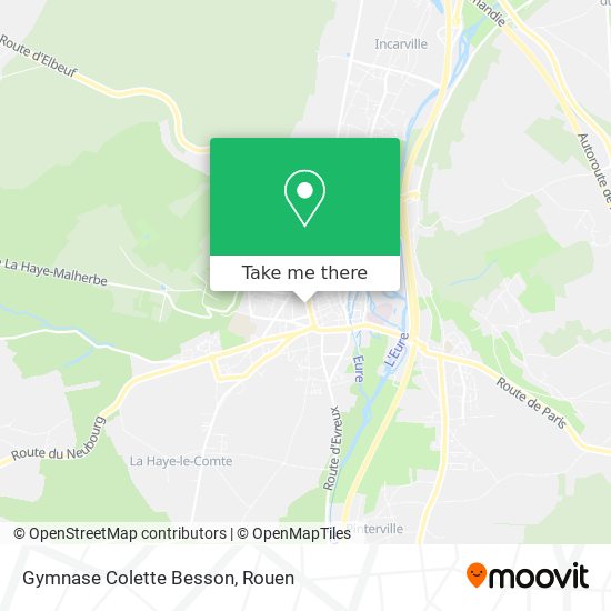 Gymnase Colette Besson map