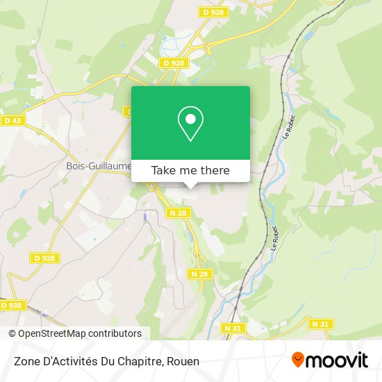 Zone D'Activités Du Chapitre map