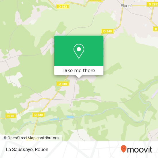 La Saussaye map