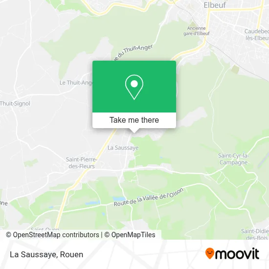 La Saussaye map