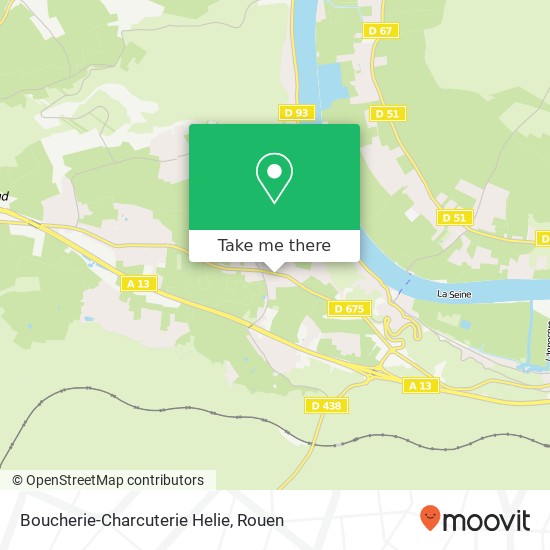 Mapa Boucherie-Charcuterie Helie