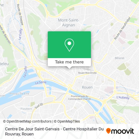 Mapa Centre De Jour Saint-Gervais - Centre Hospitalier Du Rouvray