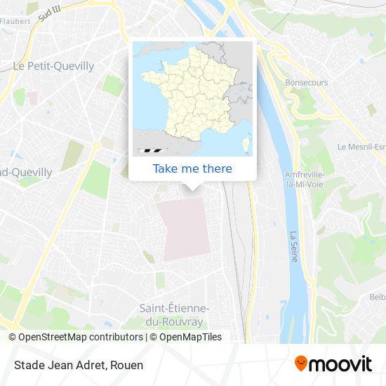 Stade Jean Adret map