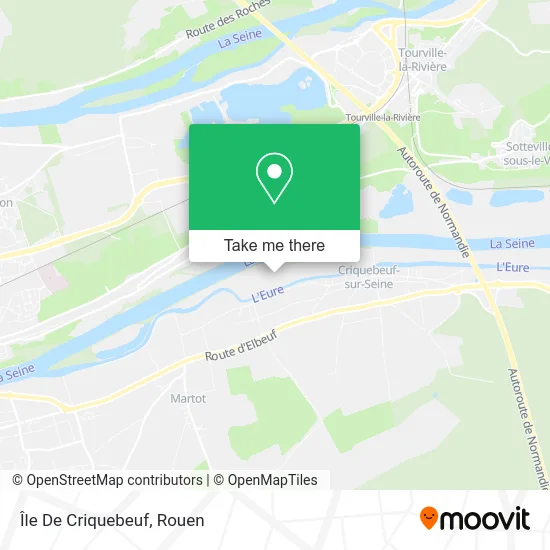 Île De Criquebeuf map