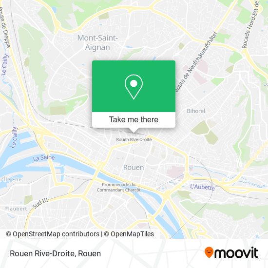 Mapa Rouen Rive-Droite