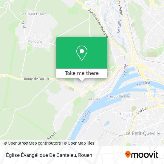 Église Évangélique De Canteleu map