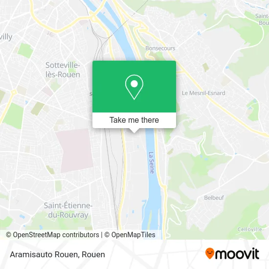 Aramisauto Rouen map