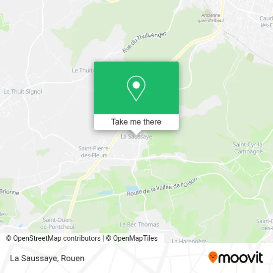 La Saussaye map