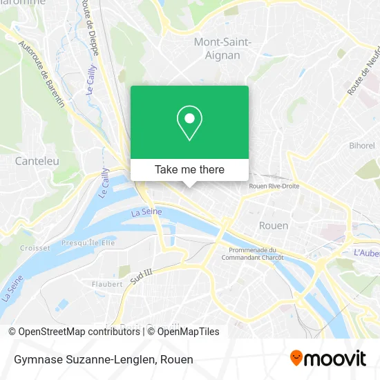 Gymnase Suzanne-Lenglen map