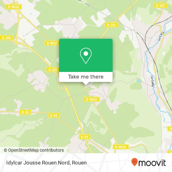 Mapa Idylcar Jousse Rouen Nord