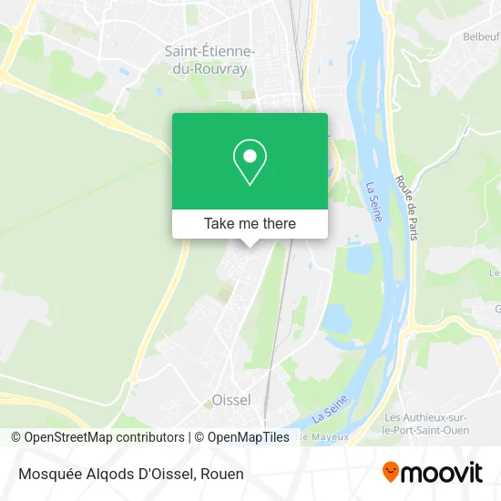 Mosquée Alqods D'Oissel map