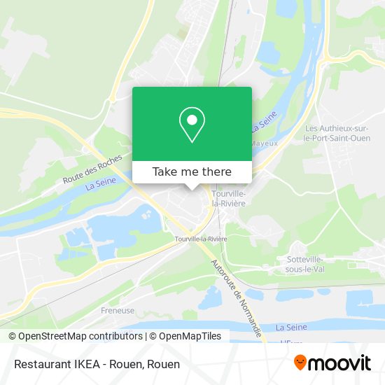 Mapa Restaurant IKEA - Rouen