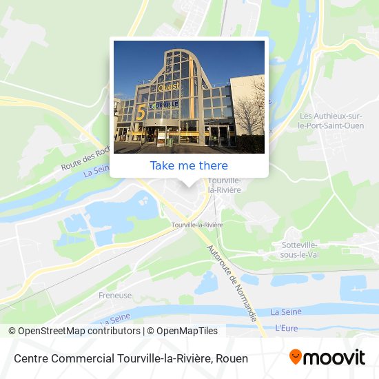 Centre Commercial Tourville-la-Rivière map