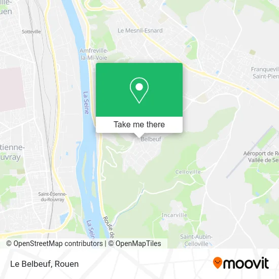 Le Belbeuf map