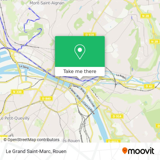 Mapa Le Grand Saint-Marc