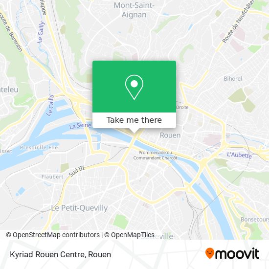 Kyriad Rouen Centre map