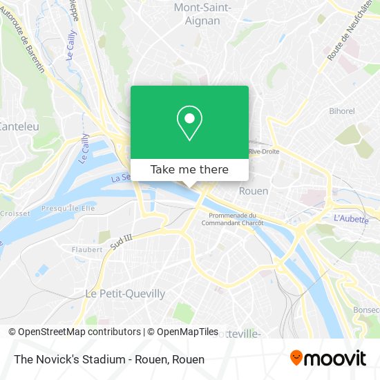 The Novick's Stadium - Rouen map