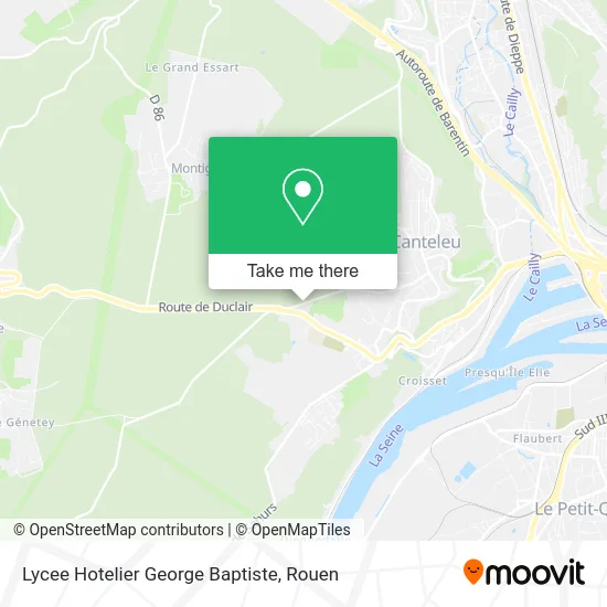 Lycee Hotelier George Baptiste map