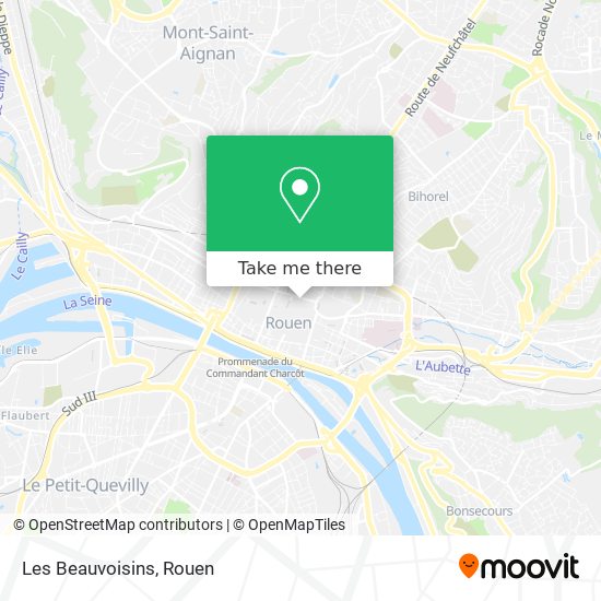 Mapa Les Beauvoisins
