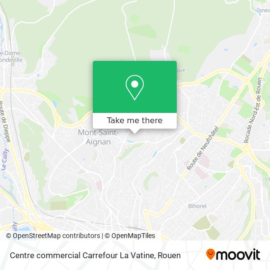 Centre commercial Carrefour La Vatine map