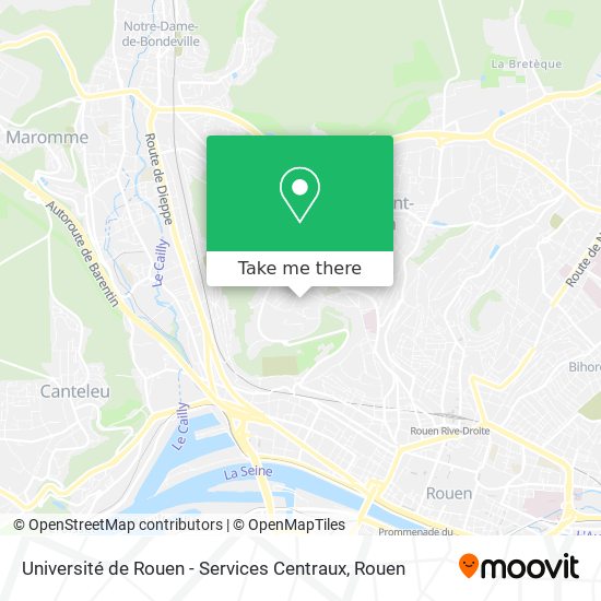Université de Rouen - Services Centraux map