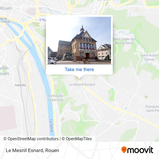 Le Mesnil Esnard map