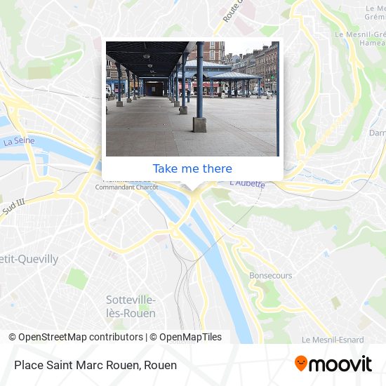 Place Saint Marc Rouen map