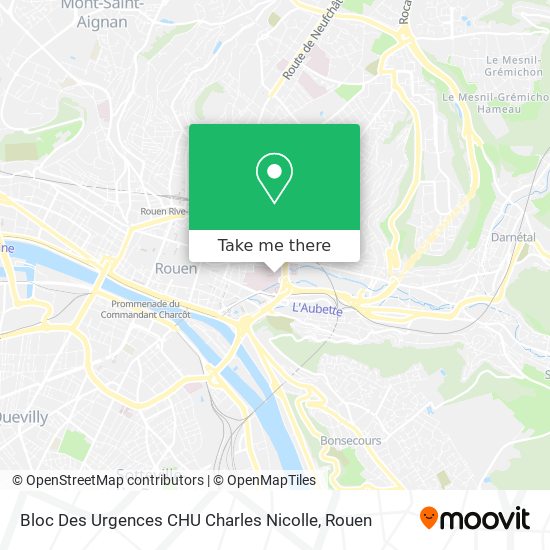 Bloc Des Urgences CHU Charles Nicolle map