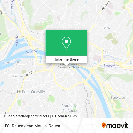 ESI Rouen Jean Moulin map