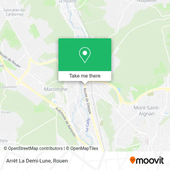 Arrêt La Demi-Lune map