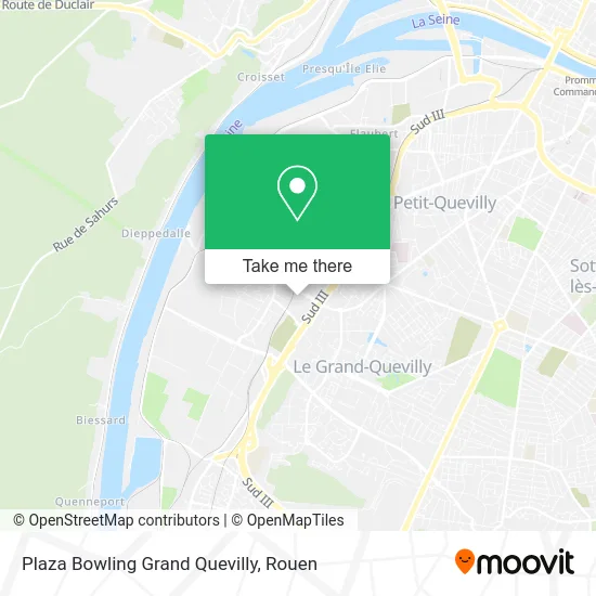Plaza Bowling Grand Quevilly map