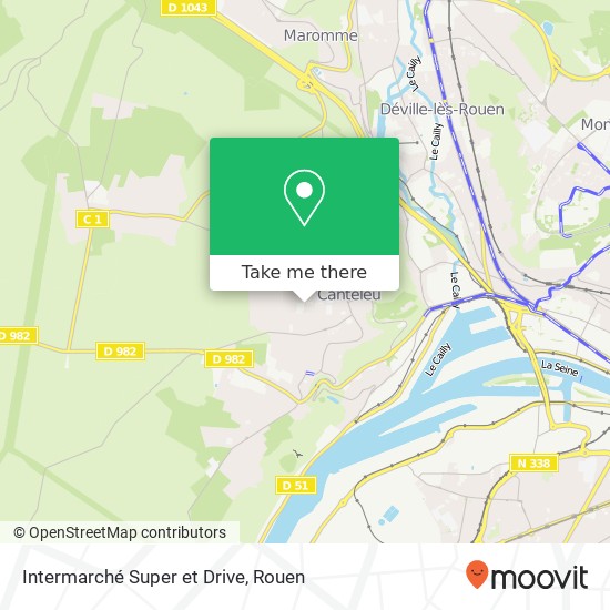 Mapa Intermarché Super et Drive