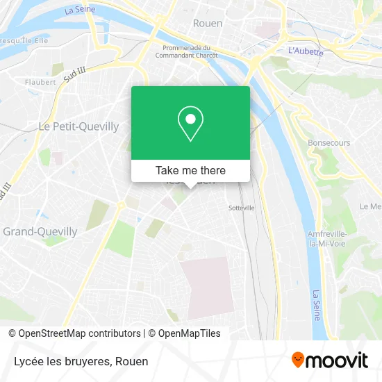 Lycée les bruyeres map