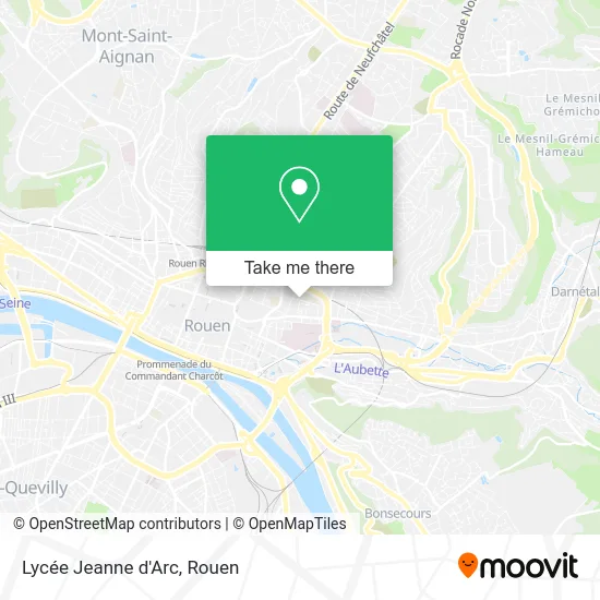 Lycée Jeanne d'Arc map