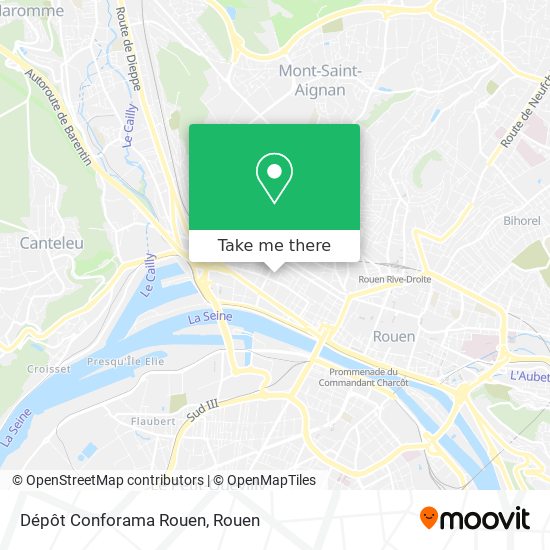Mapa Dépôt Conforama Rouen