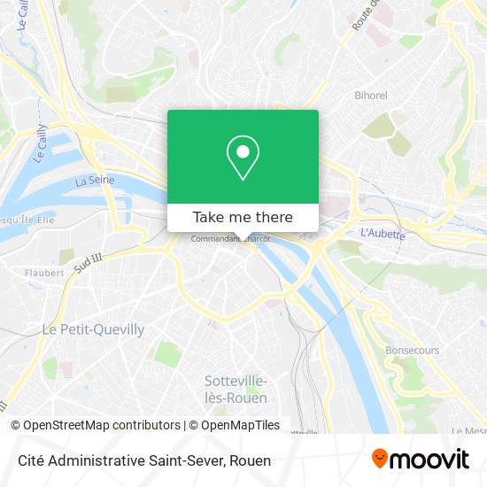 Mapa Cité Administrative Saint-Sever