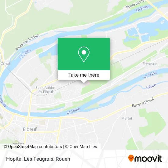 Hopital Les Feugrais map